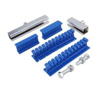 6-Piece Paintless Dent Repair Kit with Slide Hammer Puller, Stainless | Steel Glue Tab Tools for Car, Truck & Motorcycle Body Hail Damage Removal