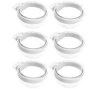 6 Piece Parrot Feeding Cup Food Water Bowl Dispenser for Budgerigars Lovebirds Compacts Bird Cage Essential Accessories Bird Cage Accessories Feeder Water Cup