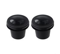 6 Piece Patio Umbrella Accessories Set Silicone Wedges and Covers for 2 2 to 2 5 Inch Table Holes (black)