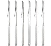 6-Piece Pedicure Knife Tools Kits, Professional Stainless Steel Foot Scrubber Set, Foot Scraper Kit for Removing Dead Skin and Calluses, Suitable for Men and Women, Superior Pedicure Tools