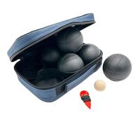 6-PIECE PETANQUE BALLS - BLACK BOULE, ENERO PRO COVER