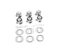 6-Piece Piston and Ring Set with 83.01mm Bore and 30mm Pin Diameter Compatible with Select A4 A5 A6 A7 A8 Q5 Q7 3.0L TDI Engines