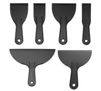 6-Piece Plastic Scraper Set for Various DIY Projects Including Painting, Wallpaper Removal, and Crafts