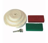 6 Piece Polishing Kit Dome Buffing Pad Mop Wheel Drill Kit for Car Polisher P131