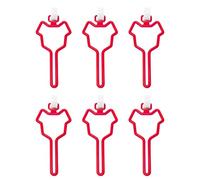 6 Piece Quick Install Poop Bag Holder Poop Bag Holder Clip for Quick Leash Attachment Easy Setup Dog Walking Essential Waste Disposal