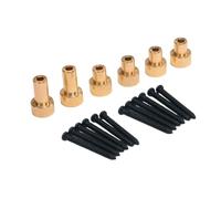 6-Piece RC Car Body Raising Column Set, Easy Assembly, Accessory Upgrade for LC79 1:12 Truck Rock Crawler, Brass
