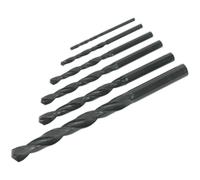 6 Piece Roll Forged HSS Drill Bit Set - 2mm to 8mm - Hand & Pillar Drills