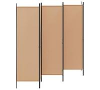6-Piece Room Divider Beige 300 x 180 cm Fabric Foldable Freestanding Privacy Screen Divider for Bedroom Living Room Office Indoor with Folding Partition as Practical Divider