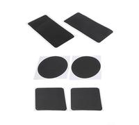 6-Piece Self- Jump Mat Repair Kit - Rectangular, Square & Round Patches (20x10cm, 10.5x10.5cm, Ø10.5cm) for Inflatable Trampolines, Mad
