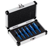6 Piece Set 6/8/10/12/14/16mm Diamond Hole Saw Drill Bit With Tri Shank For Porcelain Tiles Ceramic Slate Stone Granite Marble Glass. Diamond Core Holesaw/Hole Cutter Set