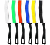 6 Piece Set Crevice Cleaning Brush Small Cleaning Brush, Advanced Gap Honest Tool, Home Kitchen Groove Gap Window Door Track Tile Groove Bristle (Yellow Red Green Blue Black and White)