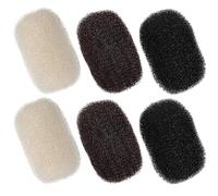 6 Piece Set Of Hair Volume Bump Inserts, Nylon Shapers For Women, Professional Updo Tool, Available In Beige, Brown, Black