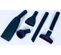 6 Piece Set of Professional Car Vacuum Cleaner Nozzles and Brushes Suitable for Kärcher Wet and Dry Diameter 35mm