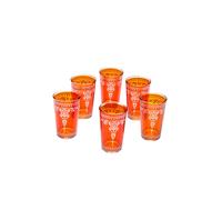 6-Piece Set Oriental Moroccan Decorative Tea Glasses