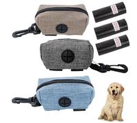 6-Piece Set Poo Bag Holder, Dog Poop Bag Holder for Dogs Lead, Portable Poo Bags Dispenser with Carabiner Clip for Walking, Running or Hiking
