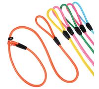 6 Piece Set Premium No - Pull Slip Lead Dog Leashes - 5FT Heavy - Duty Rope for Small & Medium Dogs in a Vibrant 6 - Color Collection
