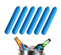 6 Piece Set Ultra Low Temperature Bar Type Refrigerant - Reusable Ice Bars Ice Packs Durable Long Lasting | Water FreeIce Bars Cold Storage IceCrystal Bar - Air Conditioner Fan Cooling IcePops