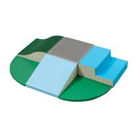 HOMCOM 6 Piece Soft Play Equipment for Kids Climb and Crawl, Multicoloured