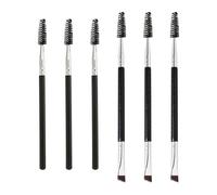 6-Piece Spiral Eyelash Brush, Portable Eyebrow Trimming Brush, Eye Makeup Brush, Professional Beve Eyebrow Brush, Suitable For Eyelash Combing And Eyebrow Shaping.