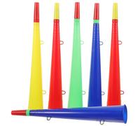 6 Piece Sports Game Trumpet Plastic Vuvuzela Stadium Horns Fan Cheer Props Concert Ornament for Cup Party Accessories (Random Colour)