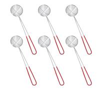 6-Piece Stainless Steel Colander, Fine Kitchen Utensils, Pearl Crushing Spoon, Kitchen Sieve, Crumble with Handle, Kitchen Strainer, Fine Mesh Sieve