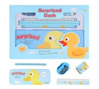 6-Piece Stationery Set for Primary School Children, Stationery Set, Gift for Back to School to Fill the School Cone, Party Bag, Pencils, Ruler, Sharpener, Ruler