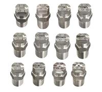 6-piece Surface Cleaner nozzles, 1/8, 1/4, 3/8, 1/2 in. External Thread, 0.66-3.6 mm Orifice, Replacement Parts for Water Guns, Water Brooms and Surface Cleaners 1/4 2.8mm(0.11in) 25°