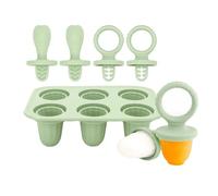 6 Piece Teething Ice Popsicles Molds for Infants Silicone Cubes Tray with Chewable Edges Safe Babies Teeth and Dishwasher Friendly Silicone Cubes Tray Teething
