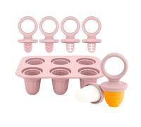 6 Piece Teething Ice Popsicles Molds for Infants Silicone Cubes Tray with Chewable Edges Safe Babies Teeth and Dishwasher Friendly Silicone Cubes Tray Teething