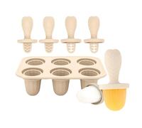 6 Piece Teething Ice Popsicles Molds for Infants Silicone Cubes Tray with Chewable Edges Safe Babies Teeth and Dishwasher Friendly Silicone Cubes Tray Teething
