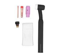 6 Piece TIG Welding Torch Kit Compatible with WP17 - Plasma Cutter Torch Head with High Density ABS Handle and Copper Construction for Fast Arcing and Clean Cuts Replacement Set