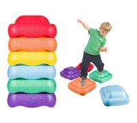 6-Piece Toddler Stepping Stones - Non-Slip, Weather-Resistant Balance Set for Indoor/Outdoor Play
