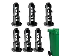 6-Piece Trash Can Lid Pin Kit - Durable Connecting Hinge Pins for Large-Scale Waste Bins in Schools Hotels Offices Train Stations Subway Areas, Easy-Install Scratch-Resistant Bin Lid Replacement Ancho