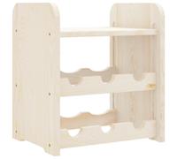 Vidaxl Wine Rack With Top Board 33X25X37 Cm Solid Wood Pine