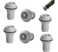 6-Piece Wine Stopper Set - Vacuum Wine Saver Stoppers for Bottles - Leak-Proof, Reusable Bottle Stoppers - Food-Grade Silicone Seal - Preserve Wine Freshness & Flavor