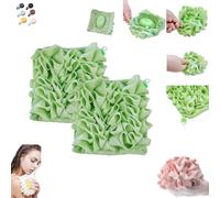6 Pieces 2-in-1 Bath Soap Sponge, Shower Sponge, Loofah Shower Sponges, Drawstring Package, Soap Can Be Placed Inside, for Bathing and Smoothing The Skin, Unisex (17x17cm,2PCS-B)