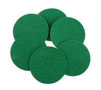 6 Pieces Air Hockey Pushers Felt Pads Replacement Backing for Air Hockey Paddle Mallet Goalies Soft Fibreboard Accessories Suitable for