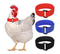 6 Pieces Anti Crow Rooster Collar Anti Noise Nylon Neck Belt Chicken Neckband to Prevent Chickens from Screaming, Disturbing Neighbors