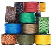 6 Pieces Assorted Atwood Rope MFG Micro Utility Cord 1.18mm X 125ft Reusable Spool | Tactical Nylon/Polyester Fishing Gear, Jewelry Making, Camping Accessories (Assorted)