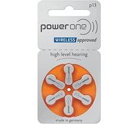 6 pieces, battery, PowerOne type. 13 hearing aid batteries (for hearing aid: GN Resound)