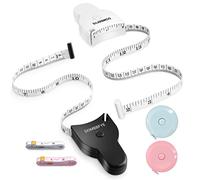 6 Pieces Body Measuring Tape Weight Loss, Black and White