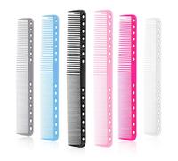 6 Pieces Carbon Fine Cutting Comb, Carbon Fiber Salon Hairdressing Comb Heat Resistant Comb Professional Combs for Hair Stylist Barber Comb Medium and Tooth All Purpose Combs for Man and Woman