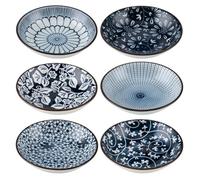 6 Pieces Ceramic Small Dipping Bowl Set, Ketchup and Other Kinds of sauces, Compact and Portable, Sushi Making, or Parties and Many Other Occasions.