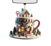 6 Pieces Christmas Hot Chocolate Ornaments, Hot Chocolate Ornaments for Christmas Tree | Hot Chocolate Mug, Christmas Ornaments Christmas Ornaments