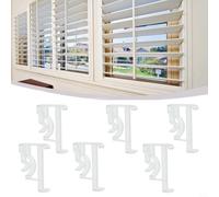 6 Pieces Clear Plastic Valance Clips 2 Inch for Blind Valances Compatible with Horizontal Rail for Secure Fit in Various Environments