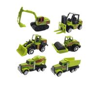 6 Pieces Construction Vehicles Tractor Toys Cute for Kids Boy Girls Children