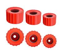 6 Pieces Copper Pipe Cleaners, Handy Sized Plumber, Tube Cleaning Brush for Copper, Copper Pipe Cleaner (3 Sizes), Red