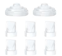 6 Pieces Duckbill Valves and 2 Pieces Silicone Membranes for Momcozy M5 Portable Breast Pump Replacement Parts Breastfeeding Accessories Spare Parts Breast Pump Accessories for M5 Breast Pump
