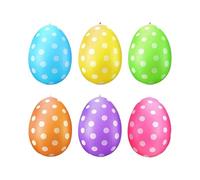 6 Pieces Easter Inflatable Eggs, Easter Inflatables Outdoor Decorations, Large Holiday Garden Decorations For Event Planners Lawn Front Yard Porch Patio Shopping Mall Backyard Party Church Festival
