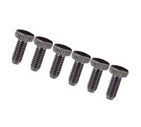 6 Pieces Electric Guitar Tremolo Bridge Locked String Saddles Screws Black
